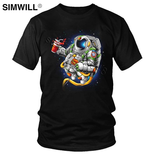

sport funny cosmonaut t-shirt men short sleeved cotton humor graphic t-shirt astronaut in space tee custom print cool brand apparel