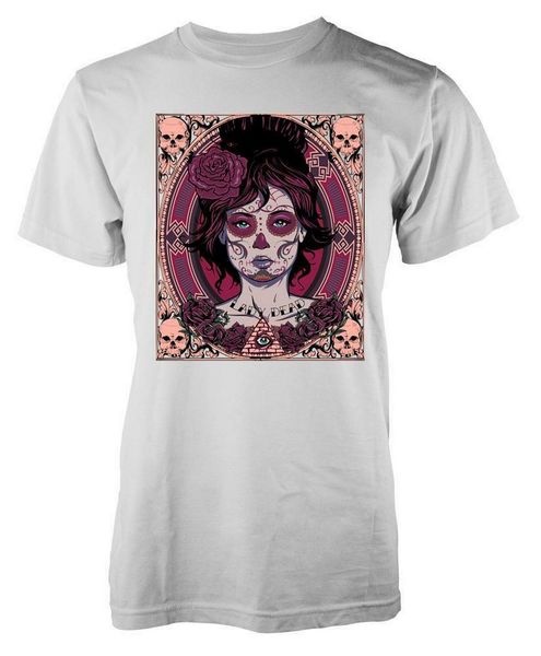 

bnwt dead latin candy sugar skull lady rose calavera tee t shirt s xxl t shirt brand sport hooded sweatshirt hoodie
