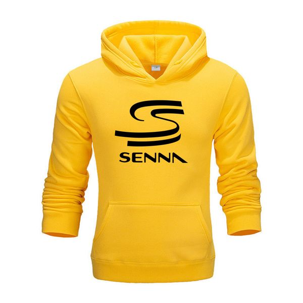 

2020 winter new hero ayrton senna hoodies thick fleece new printed hero f1 senna sweatshirt warm liner pullover men jacket&coatx1014, Black
