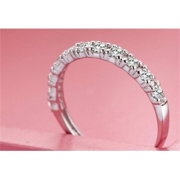 

fine wholesale - genuine sona diamond ring , 11 diamond ring , three generations ij color diamond color of fire , seven colors, Slivery;golden