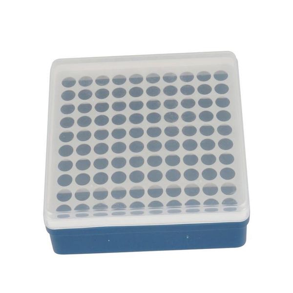 

plastic 100 holes centrifuge test tube rack 1.5ml centrifugal test tube support holder school laboratory qyldzi