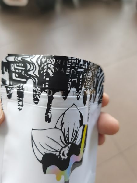 

black orchid wonderbrett heat sealable mylar bag 10x12cm zipper packaging 3.5g childproof edibles pouch retail packaging bags wmtihk