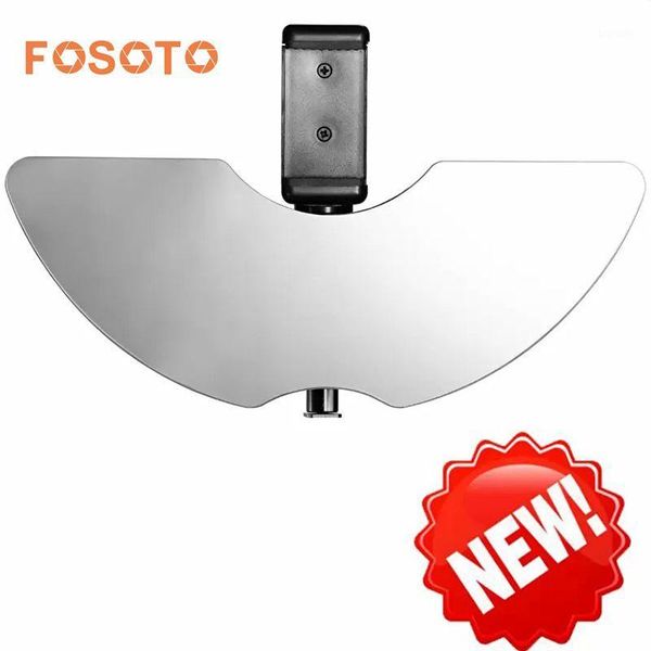 

fosoto ring light accessories include mirror smart phone holder for makeup compatible with rl-18 ring light lamp1