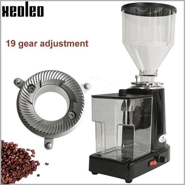 

electric coffee grinders xeoleo grinder turkish milling machine flat burr espresso maker miller black/red1