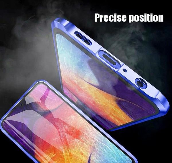 

360 magnetic metal adsorption phone case for samsung s20 plus case galaxy s8 s10 plus double side glass full te qylrld yyysports