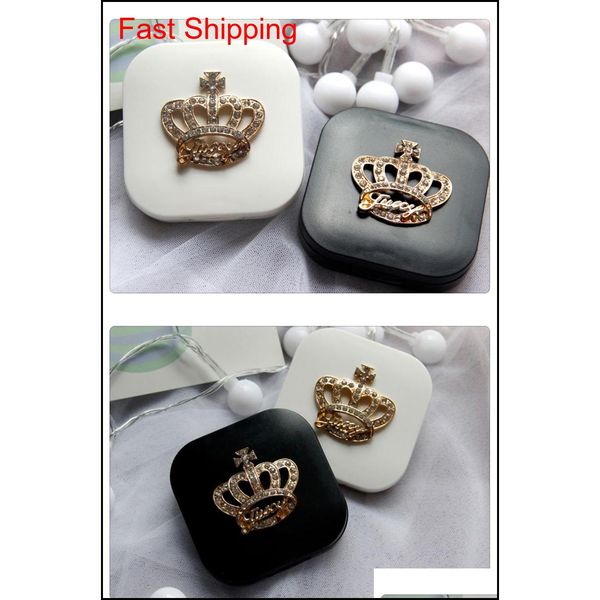 

1pc contact lens box travel portable contact lens case kit rhinestone qylchs bde_home, Silver