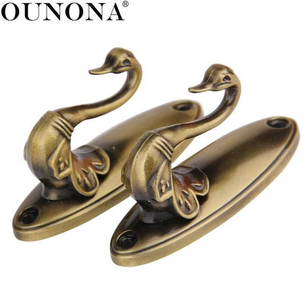 

hooks & rails ounona 2pcs drapery curtain holdbacks tieback vintage zinc alloy