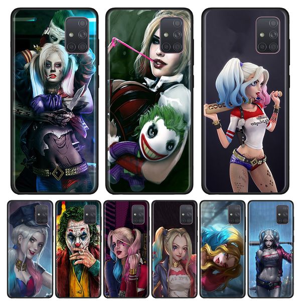 

harley quinn joker case for samsung galaxy a71 a51 a41 a31 a21s a11 a01 phone silicon fall cover shockproof tpu fundas shell