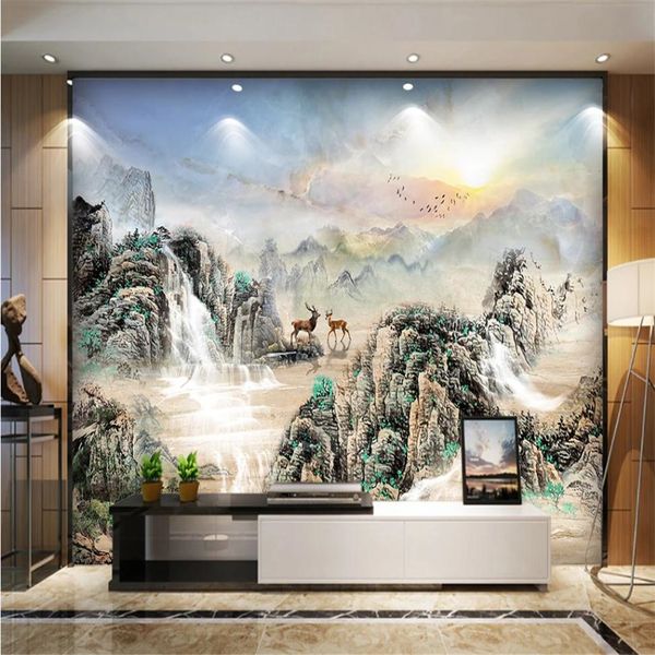 

landscape marble wallpapers background wall 3d murals wallpaper for living room