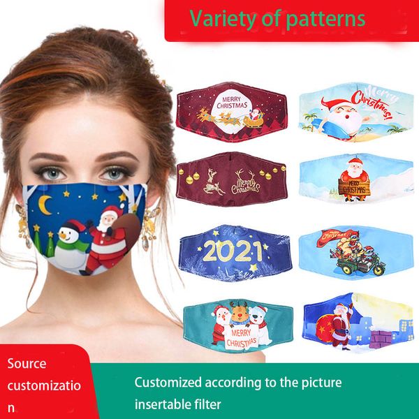 

маска для лица дизайнер рождество маски пользовательских цифровой печати моющиеся мультфильма хэллоуин дети взрослых пылезащитный хлопчатобу