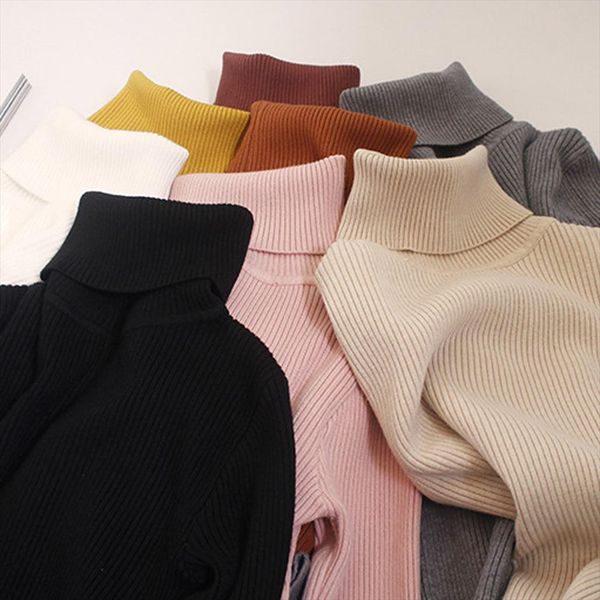 

womens sweater turtleneck winter sweater women long sleeve pullover turtleneck knitting basic winter women sweater f1, White;black