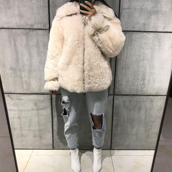 

ladies shearling jacket women real leather jacket suede coat lamb fur1, Black