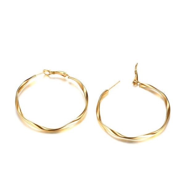 

hoop & huggie creative female charming gold earrings fashion for women ladies party jewelry gifts, Golden;silver