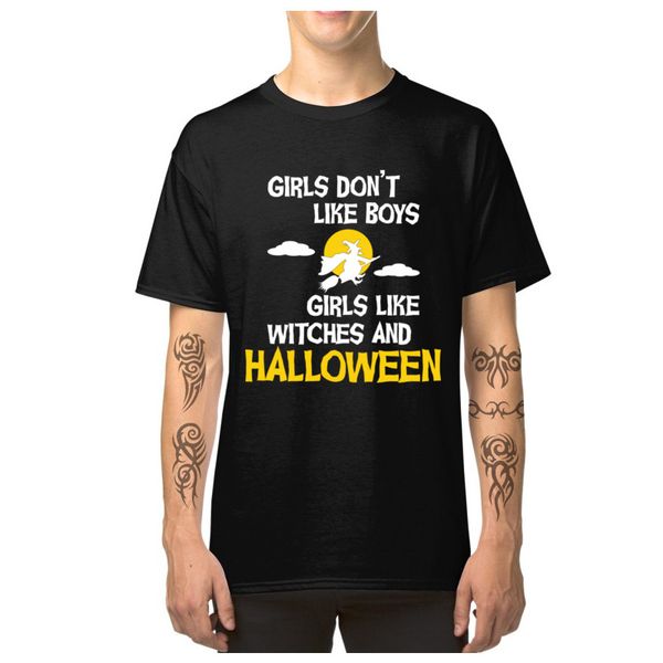 

fabric funny girls like halloween letter printed tees short sleeve round collar streetwear sport hooded sweatshirt hoodie t shirt
