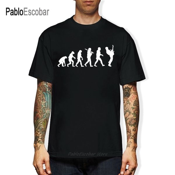 

guitar player evolution cool men musician cotton short sleeve hipster black white new fashion hoodie designers t shirts sweatshirt