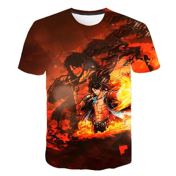 

luffy one piece 3d print shirts horror harajuku graphic men clothing