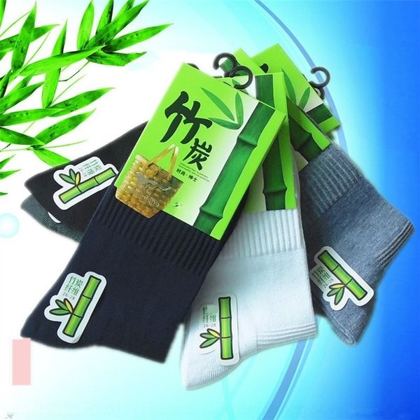 

akyrs осенние и зимние чулки stockingssocks чулки новые цвета древесного угля мужские бизнес середины икр бамбукового волокна твердые деловы, Black