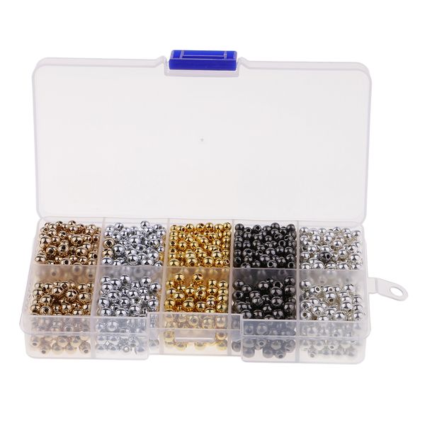 

a box of 1500 pcs ccb spacer loose beads large hole for diy jewelry making