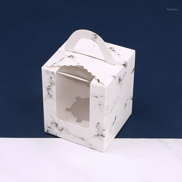 

5 pcs paper gift box with window kraft paper box cake packaging candy cookies cupcake dragees for wedding chocolate bags1