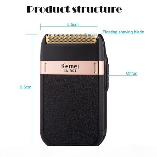 

kemei shaver men's beard trimmer wet and dry dual blade reciprocating electric shaver hair clipper maquina afeitar rimmer cdlya