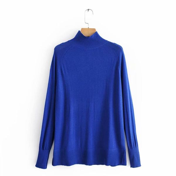 

autumn women simply solid color turtleneck sweater ladies long sleeve knitted pullovers casual femininas split sweater s142, White;black