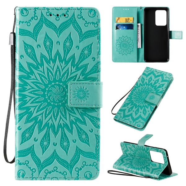

for galaxy s20 ultra sun print horizontal flip protective case with holder card slots wallet