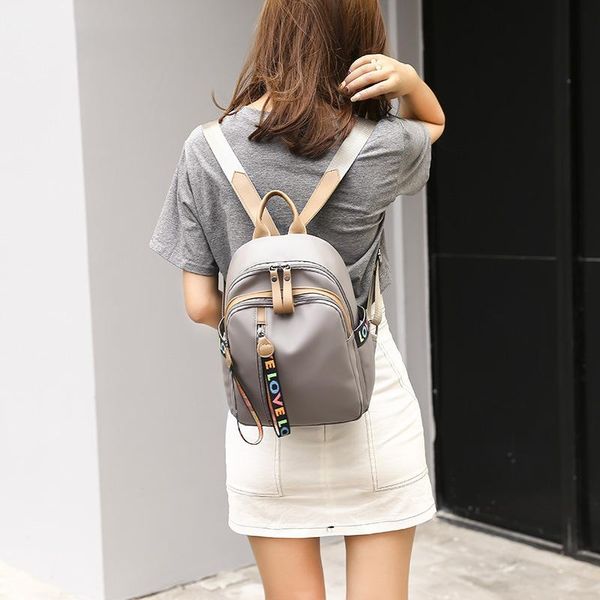 

backpack women's korean version 2020 new fashion oxford canvas fashion casual schoolbag women's bag small backpack