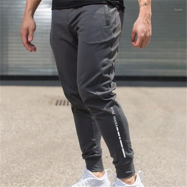 

new men gyms fitness sweatpants male drawers cotton trousers man jogger workout pencil pant men casual fashion slim brand pants1, Black