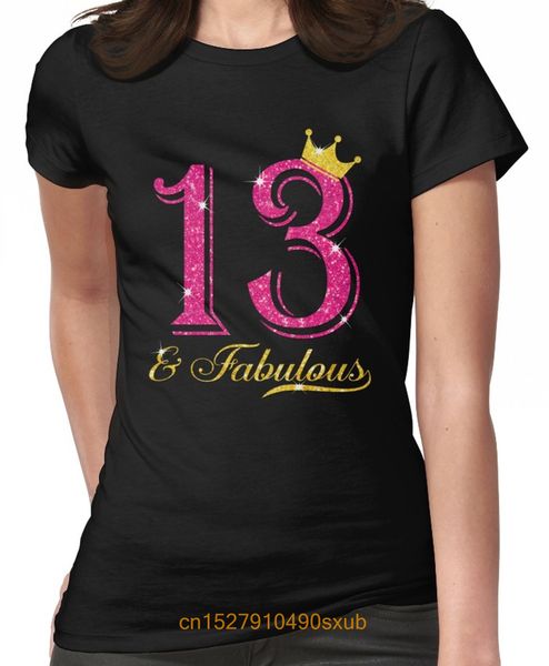 

men tshirt 13th birthday girl fabulous princess shirt women's t-shirt sport hooded sweatshirt hoodie