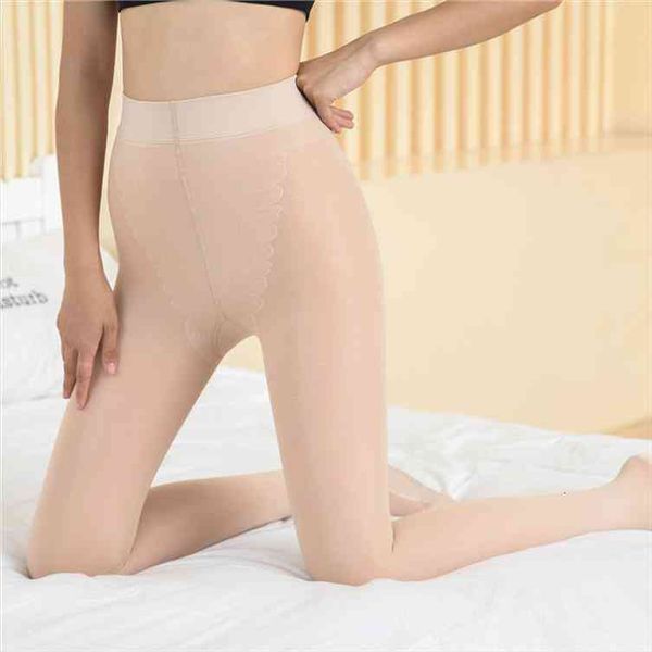 

light leg magic silk skin color even autumn winter plus velvet fashion warm faux velvet winter leggings, Black