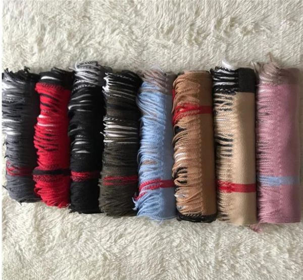 

wholesale winter cashmere scarf high-grade soft thick cashmere scarv classic long tassel scarf men's women's warm shawl scarves 20, Blue;gray