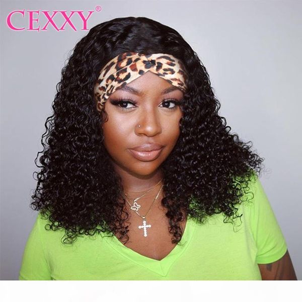 

cexxy hair headband wigs curly human hair wigs for women short bob wig human beginner friendly no glue affordable, Black;brown