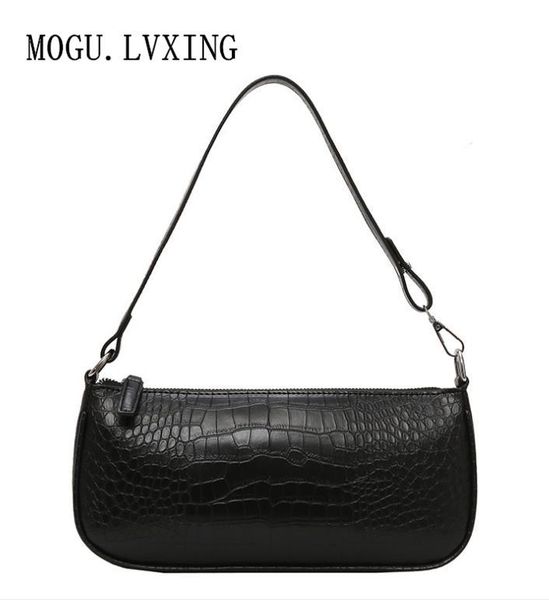 

designer fashion handbag retro crocodile pattern shoulder bag europe and the united states new simple hand bag patent leather ba