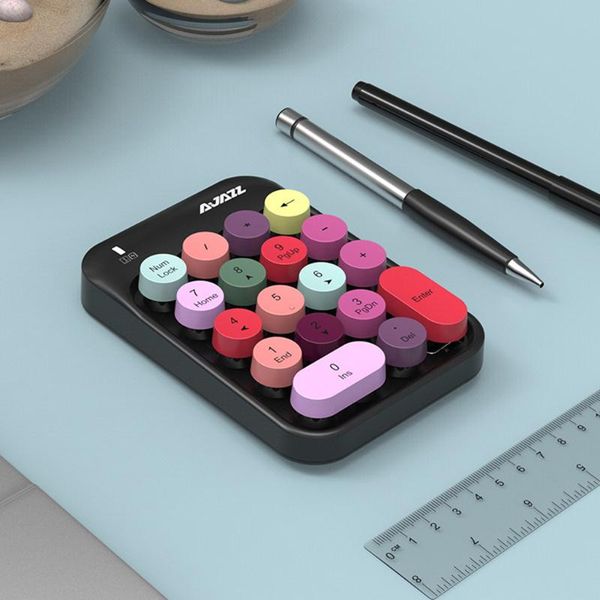 

mini 18 keys wireless number numeric keypad digital keyboard wireless 2.4g mini computer pc keypad external usb receiver