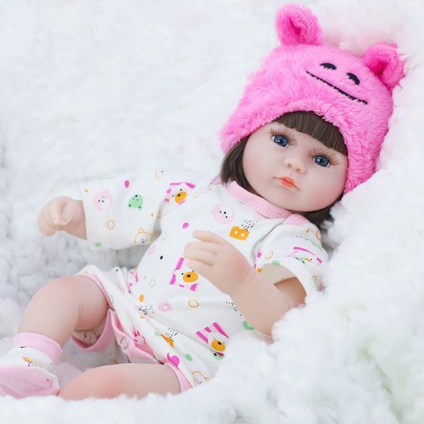 

reborn baby doll 42cm baby reborn dolls toys for girls accompany doll lifelike toddler blue eyes bebe reborn birthday present 1011