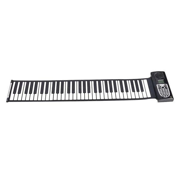 

standard 61 keys portable roll up piano electronic keyboard for kids adults beginners