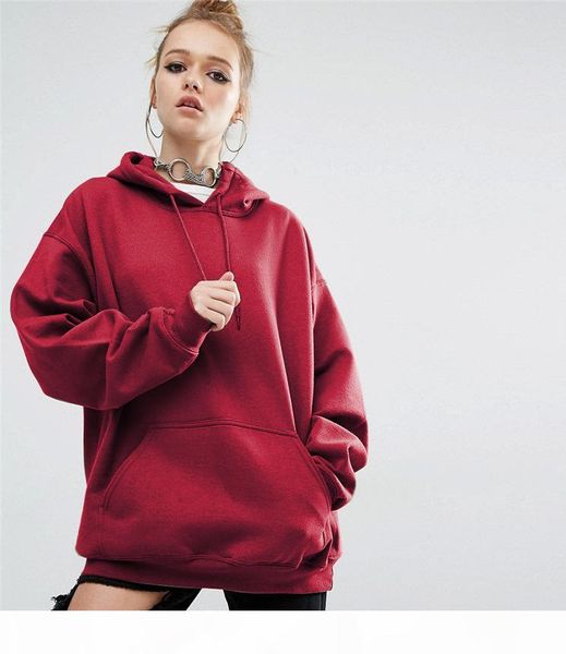 

plus size 4xl 5xl autumn winter america europe solid loose women plain hoodies sweatshirts pullover batwing sleeve sports hooded jacket, Black