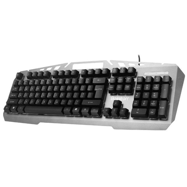 

mechanical feel glowing metal wired gaming keyboard and mouse set led gamer rgb backlight game suit key board mouse backlit