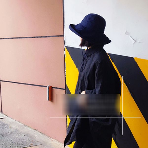 

eam] new summer fashion tide foldable cap sun hat woman fisherman hat aimple all-match woman dome hat s963 201012, Blue;gray