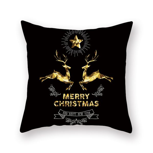 

printed black golden leaves cushion brozing gold foil cushion decorative pillows home decor throw pillow almofadas decorativas para sofa