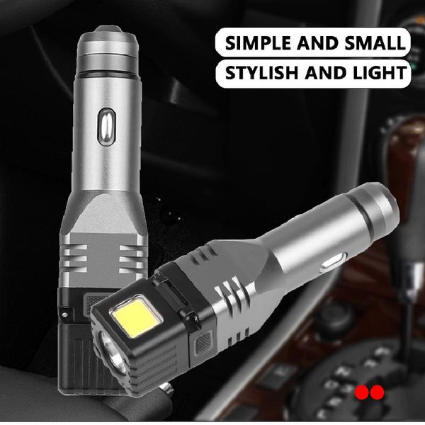 

aluminum car charger led flashlight xp g q5 cob emergency lighting bulb torch built in rechargeable battery lantern bbyufz