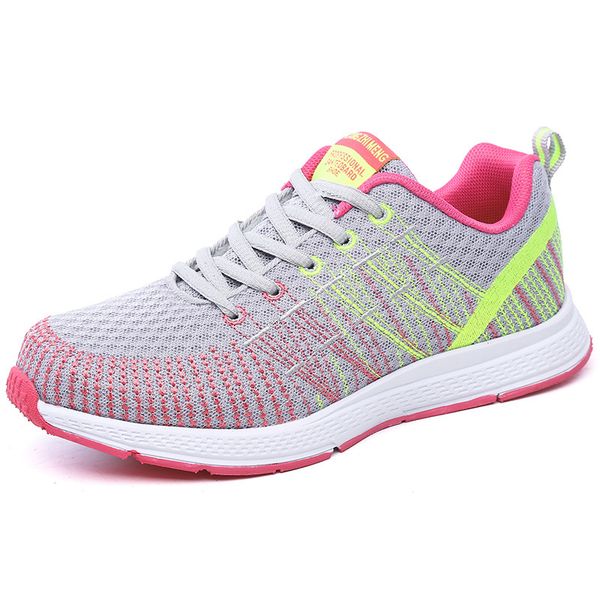 

skyaxmoto new mesh breathable comfortable big size women fashion sports run shoes female models student run shoes, Black;brown