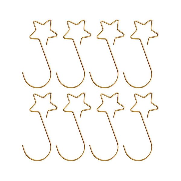 

60pcs christmas star shape hooks creative metal hnaging hook christmas decor