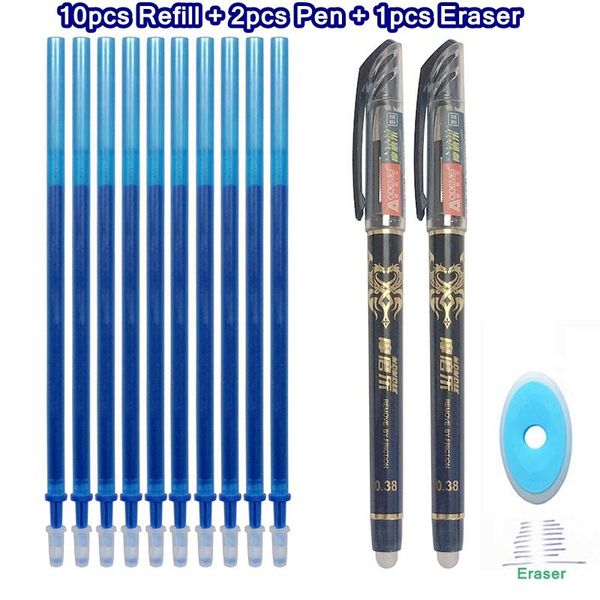 

black supplies for office spare ballpoint blue color erasable handle washable pen pens writing set stationery ink exam school bbymni lg2010, Blue;orange