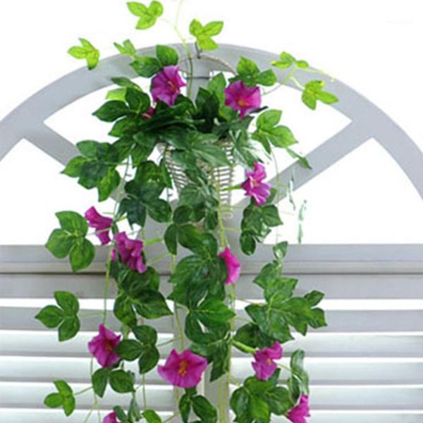 

decorative flowers & wreaths artificial plant el wedding party morning glory home decor living room vine string garden diy wall hanging offi