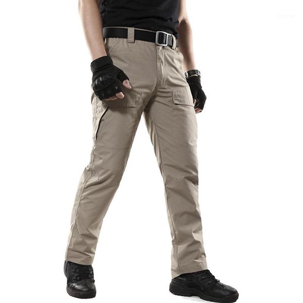 

men's summer tactical camouflage army pants waterproof swat combat pants paintball camo cargo long trousers s-2xl1, Black