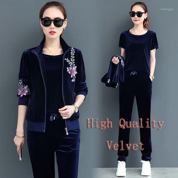 

two piece dress velvet suits 3 tracksuits for women plus size and pant outfit sportswear fitness co-ord set pieces winter clothing1, White