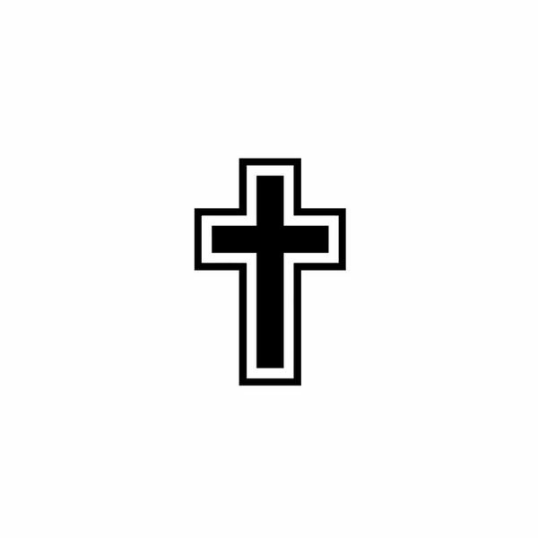 

8.6cm*12.7cm jesus cross vinyl car motorcycle sticker decals black silver c17-000200