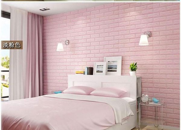 

70*77 3d brick wall stickers diy self adhensive decor foam waterproof wall covering wallpaper for tv backgrou jlljpn lajiaoyard