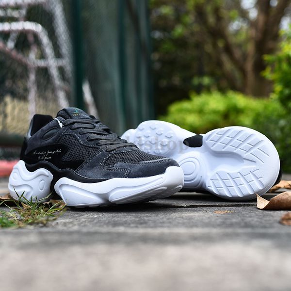 

us 10 eur 44 treeperi fashion chunky 4.0 reflective running shoes obsidian green men women sports sneakers